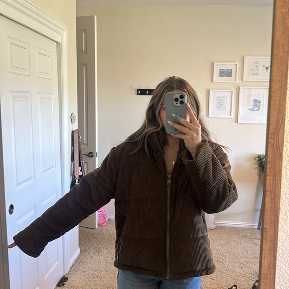 CLEO + WOLF WOMEN'S QUILTED CORDUROY PUFFER JACKET - Picture 1 of 10